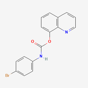 molecular formula C16H11BrN2O2 B11961803 8-Quinolyl N-(4-bromophenyl)carbamate CAS No. 99541-03-4
