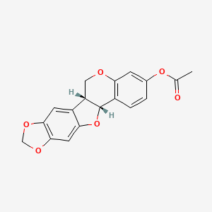 molecular formula C18H14O6 B1196184 Maackiain acetate CAS No. 2035-16-7