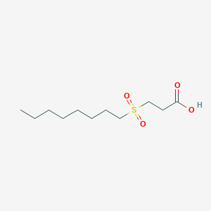 molecular formula C11H22O4S B11961908 Propanoic acid, 3-(octylsulfonyl)- CAS No. 125534-36-3