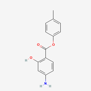 molecular formula C14H13NO3 B11961916 Para-Tolyl 4-Aminosalicylate CAS No. 56356-15-1