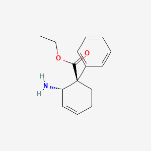 molecular formula C15H19NO2 B1196192 Bisnortilidine CAS No. 53948-51-9