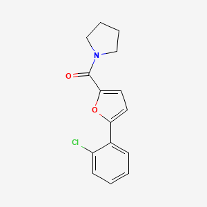 molecular formula C15H14ClNO2 B11961920 1-(5-(2-Chlorophenyl)-2-furoyl)pyrrolidine CAS No. 853331-32-5