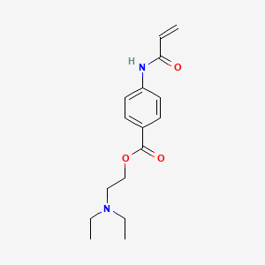 molecular formula C16H22N2O3 B1196193 p-Acrylamidobenzoic acid 2-(diethylamino)ethyl ester CAS No. 25252-96-4