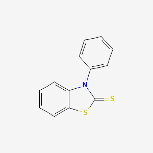 molecular formula C13H9NS2 B11961947 3-Phenylbenzothiazoline-2-thione CAS No. 24097-02-7