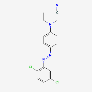 molecular formula C16H14Cl2N4 B11961983 N-(4-(2,5-Dichlorophenylazo)-phenyl)-N-ethylglycinonitrile CAS No. 199735-62-1