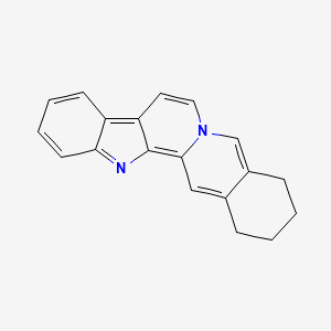 molecular formula C19H16N2 B1196200 长春花碱 CAS No. 549-92-8