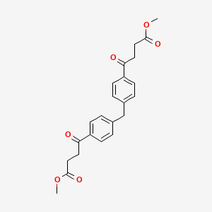 molecular formula C23H24O6 B11962003 4,4'-Methylenebis(methyl 3-benzoylpropionate) CAS No. 102657-40-9