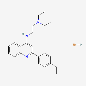 molecular formula C23H30BrN3 B11962026 N1,N1-Diethyl-N2-(2-(4-ethylphenyl)quinolin-4-yl)ethane-1,2-diamine hydrobromide CAS No. 853349-60-7