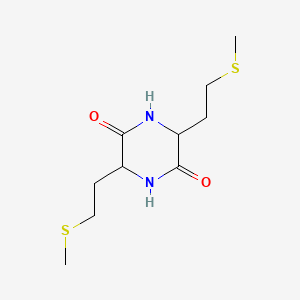 molecular formula C10H18N2O2S2 B1196203 3,6-bis[2-(Methylthio)ethyl]piperazine-2,5-dione CAS No. 36963-02-7