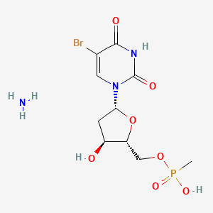 molecular formula C10H17BrN3O7P B1196204 Ammonium 5-bromodeoxyuridine 5'-methylphosphonate CAS No. 37571-18-9