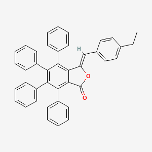 molecular formula C41H30O2 B11962081 3-(4-Ethylbenzylidene)-4,5,6,7-tetraphenylisobenzofuran-1(3H)-one 