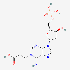 molecular formula C13H18N5O8P B1196210 1-(2-Carboxyethyl)deoxyadenosine 5'-monophosphate CAS No. 73095-00-8