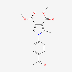 molecular formula C17H17NO5 B11962135 Dimethyl 1-(4-acetylphenyl)-2-methyl-1H-pyrrole-3,4-dicarboxylate 