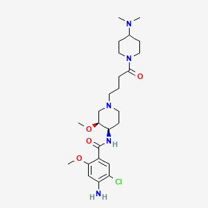 4-Amino-5-chloro-N-(1-(4-(4-(dimethylamino)-1-piperidinyl)-4-oxobutyl)-3-methoxy-4-piperidinyl)-2-methoxybenzamide