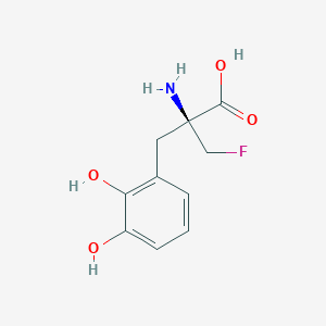 (2S)-2-amino-2-[(2,3-dihydroxyphenyl)methyl]-3-fluoropropanoic acid