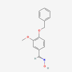 molecular formula C15H15NO3 B11962219 Benzaldehyde, 3-methoxy-4-(phenylmethoxy)-, oxime CAS No. 81259-54-3