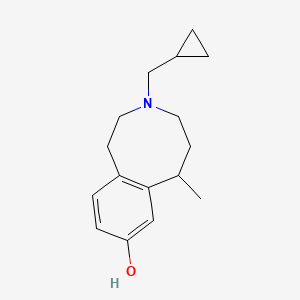 3-Benzazocin-8-ol, 3-(cyclopropylmethyl)-1,2,3,4,5,6-hexahydro-6-methyl-
