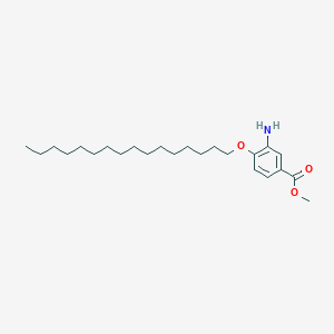 molecular formula C24H41NO3 B11962225 Methyl 3-amino-4-(hexadecyloxy)benzoate CAS No. 2497-65-6