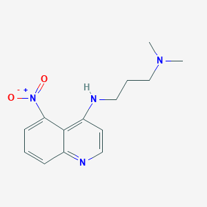 1,3-Propanediamine, N,N-dimethyl-N'-(5-nitro-4-quinolinyl)-
