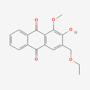 3-Ethoxymethyl-2-hydroxy-1-methoxyanthraquinone