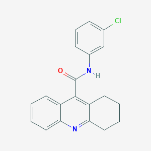 molecular formula C20H17ClN2O B11962296 N-(3-chlorophenyl)-1,2,3,4-tetrahydro-9-acridinecarboxamide CAS No. 853317-81-4