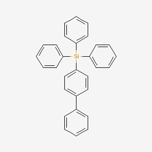 molecular formula C30H24Si B11962336 Triphenyl(biphenyl)silane CAS No. 3172-34-7