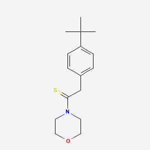 molecular formula C16H23NOS B11962367 Morpholine, 4-(((p-tert-butylphenyl)thio)acetyl)- CAS No. 14182-66-2
