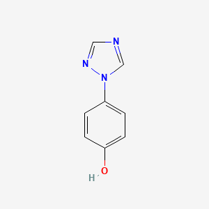 molecular formula C8H7N3O B1196238 4-(1H-1,2,4-三唑-1-基)苯酚 CAS No. 68337-15-5