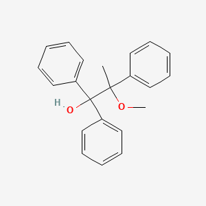 molecular formula C22H22O2 B11962403 2-Methoxy-1,1,2-triphenyl-propan-1-ol CAS No. 102751-76-8