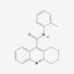 molecular formula C21H20N2O B11962438 N-(2-Methylphenyl)-1,2,3,4-tetrahydro-9-acridinecarboxamide CAS No. 74376-52-6
