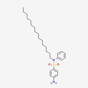 molecular formula C28H44N2O2S B11962444 N1-Hexadecylsulfanilanilide CAS No. 55035-07-9