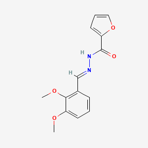 molecular formula C14H14N2O4 B11962476 N'-[(E)-(2,3-dimethoxyphenyl)methylidene]-2-furohydrazide 
