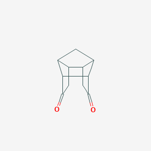 molecular formula C11H12O2 B11962487 Hexahydro-2,4,1-(propane[1,1,3]triyl)pentalene-5,8(1h)-dione CAS No. 25282-60-4