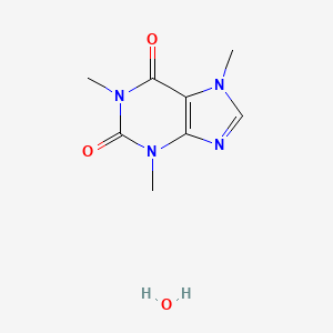 molecular formula C8H12N4O3 B1196249 咖啡因一水合物 CAS No. 5743-12-4