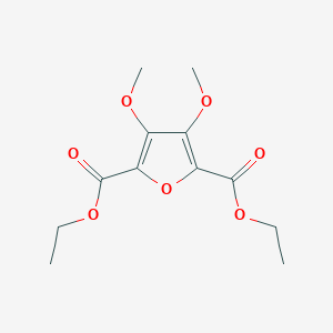 molecular formula C12H16O7 B11962510 Diethyl 3,4-dimethoxyfuran-2,5-dicarboxylate 