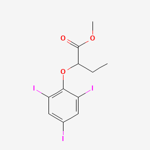 molecular formula C11H11I3O3 B11962511 Methyl 2-(2,4,6-triiodophenoxy)butanoate CAS No. 200711-57-5