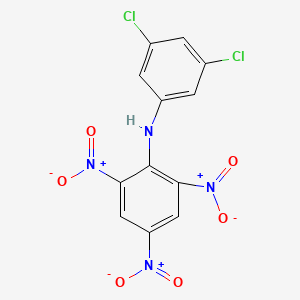 molecular formula C12H6Cl2N4O6 B11962546 N-(3,5-dichlorophenyl)-2,4,6-trinitroaniline CAS No. 51985-26-3