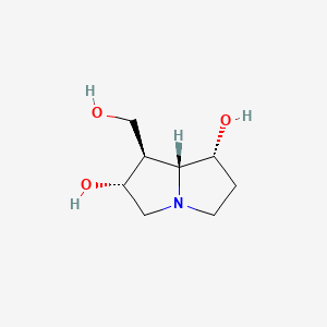 molecular formula C8H15NO3 B1196255 Croalbinecine CAS No. 41690-66-8