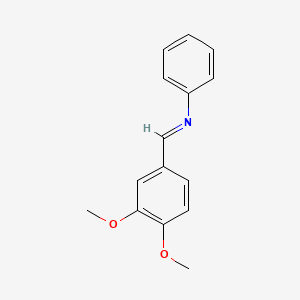 molecular formula C15H15NO2 B11962599 N-(3,4-Dimethoxybenzylidene)aniline CAS No. 27895-67-6