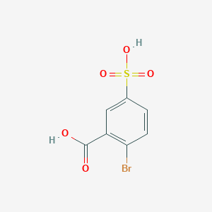 molecular formula C7H5BrO5S B11962602 2-Bromo-5-sulfobenzoic acid 