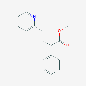 molecular formula C17H19NO2 B11962678 Ethyl 2-phenyl-4-(pyridin-2-yl)butanoate CAS No. 6301-76-4