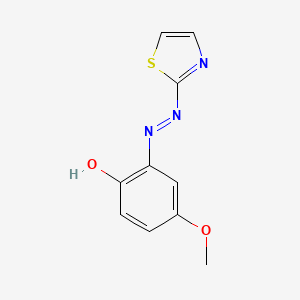 molecular formula C10H9N3O2S B11962705 4-Methoxy-2-(2-thiazolylazo)-phenol CAS No. 3012-52-0