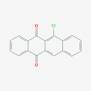 molecular formula C18H9ClO2 B11962735 6-Chlorotetracene-5,12-dione CAS No. 35058-43-6