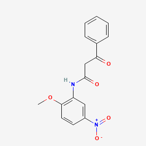 molecular formula C16H14N2O5 B11962739 N-(2-Methoxy-5-nitrophenyl)-benzoylacetamide CAS No. 128500-58-3