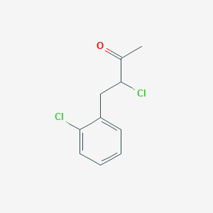 molecular formula C10H10Cl2O B11962955 3-Chloro-4-(2-chlorophenyl)-2-butanone CAS No. 30359-13-8