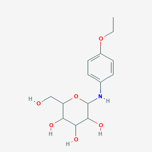molecular formula C14H21NO6 B11962964 n-(4-Ethoxyphenyl)hexopyranosylamine CAS No. 5346-29-2