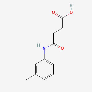 molecular formula C11H13NO3 B1196299 4-[(3-Methylphenyl)amino]-4-oxobutanoic acid CAS No. 62134-48-9