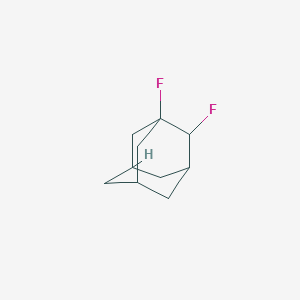 molecular formula C10H14F2 B11962992 1,2-Difluoroadamantane CAS No. 70422-22-9