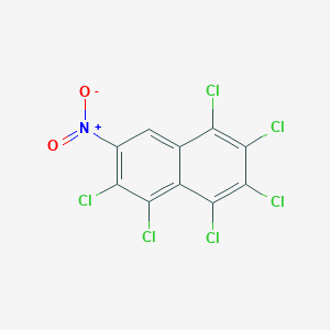 molecular formula C10HCl6NO2 B11963018 1,2,3,4,5,6-Hexachloro-7-nitronaphthalene CAS No. 1875-70-3