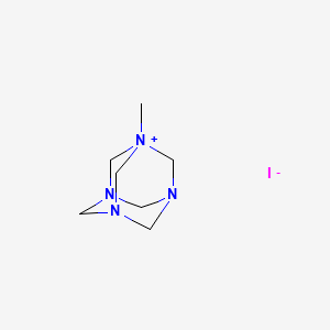molecular formula C7H15N4+ B1196303 Hexamethylenetetramine, methiodide CAS No. 50982-79-1
